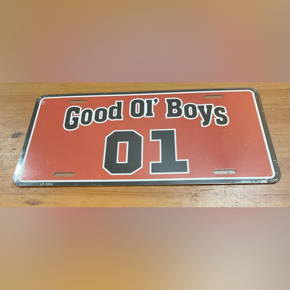 Medal Novelty plate Other - Dukes of Hazards: Medal novelty license plate ‘[Good 01’ Boys 0	1”] orange/black